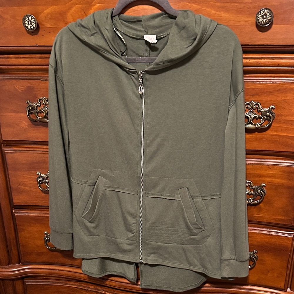 Cable & Gauge Olive Green Women's Hoodie